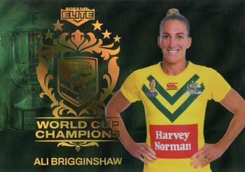 2023 NRL Traders Elite - World Cup Champions Priority #WCC24 Ali Brigginshaw Front